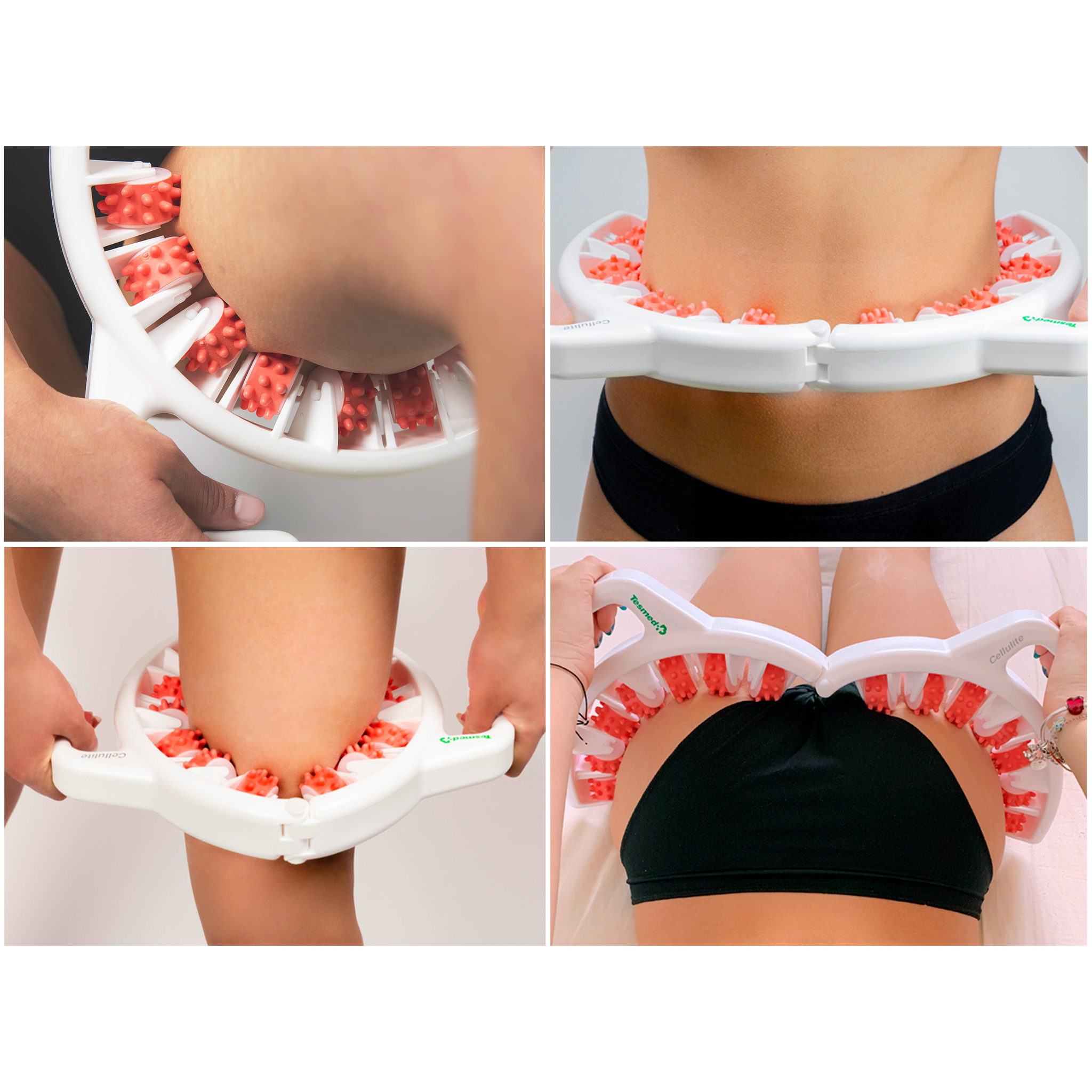 TESMED CELLULITE (Rosa) – Il Massaggiatore Anticellulite Made in Italy con Tripla Azione Brevettata su Cosce e Glutei