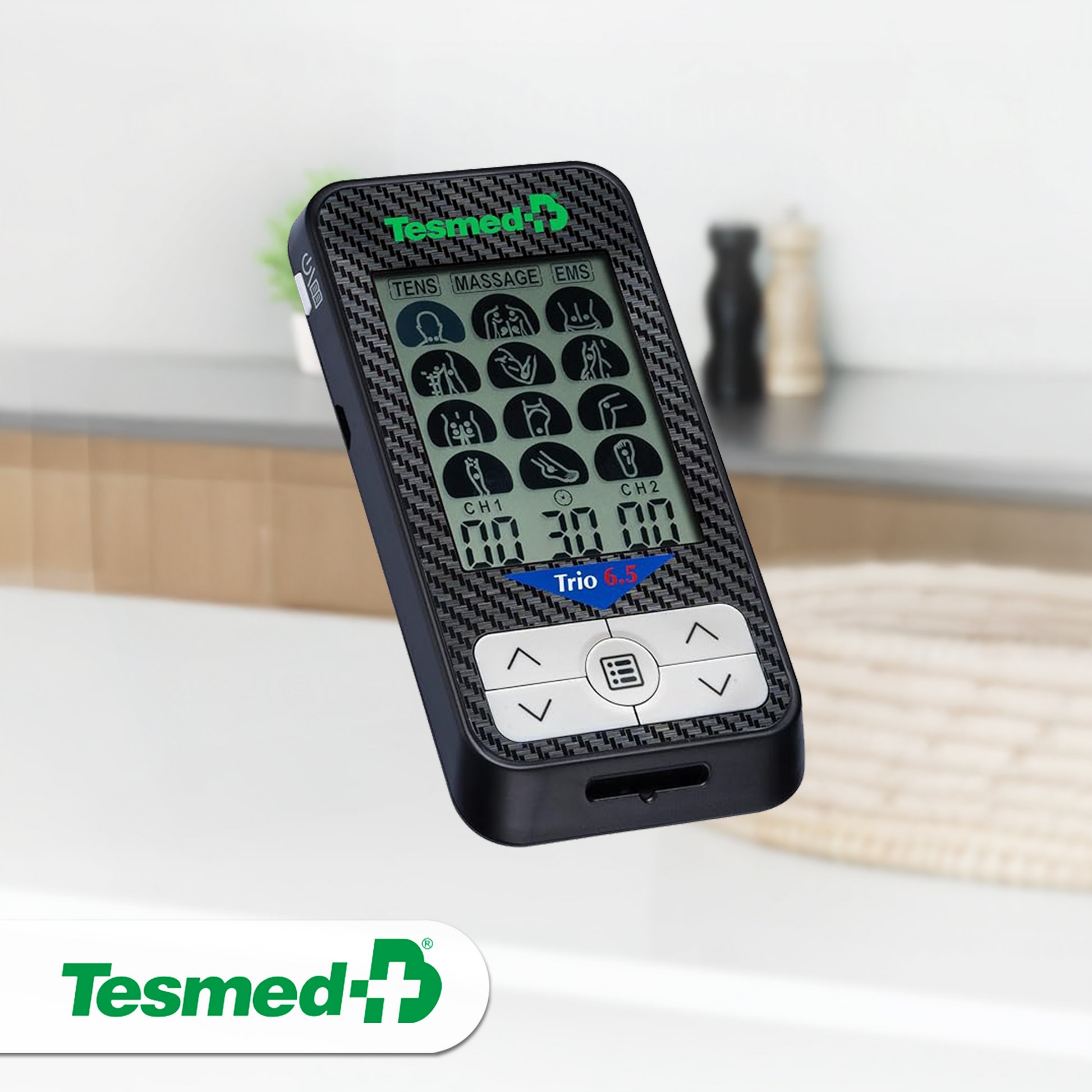Tesmed TE-880R Plus Elettrostimolatore Muscolare, TENS, EMS, Massaggio Tesmed TE-880R Plus Elettrostimolatore Muscolare, TENS, EMS, Massaggio