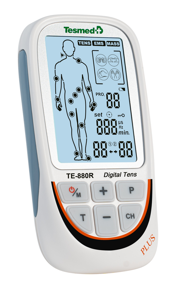 Tesmed TE-880R Plus Elettrostimolatore Muscolare, TENS, EMS, Massaggio