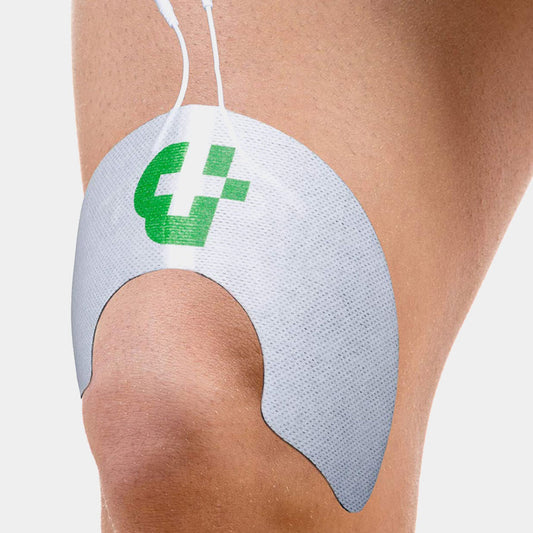 Tesmed KNEE: 2 elettrodi TENS per ginocchio per elettrostimolatori, non necessitano di gel